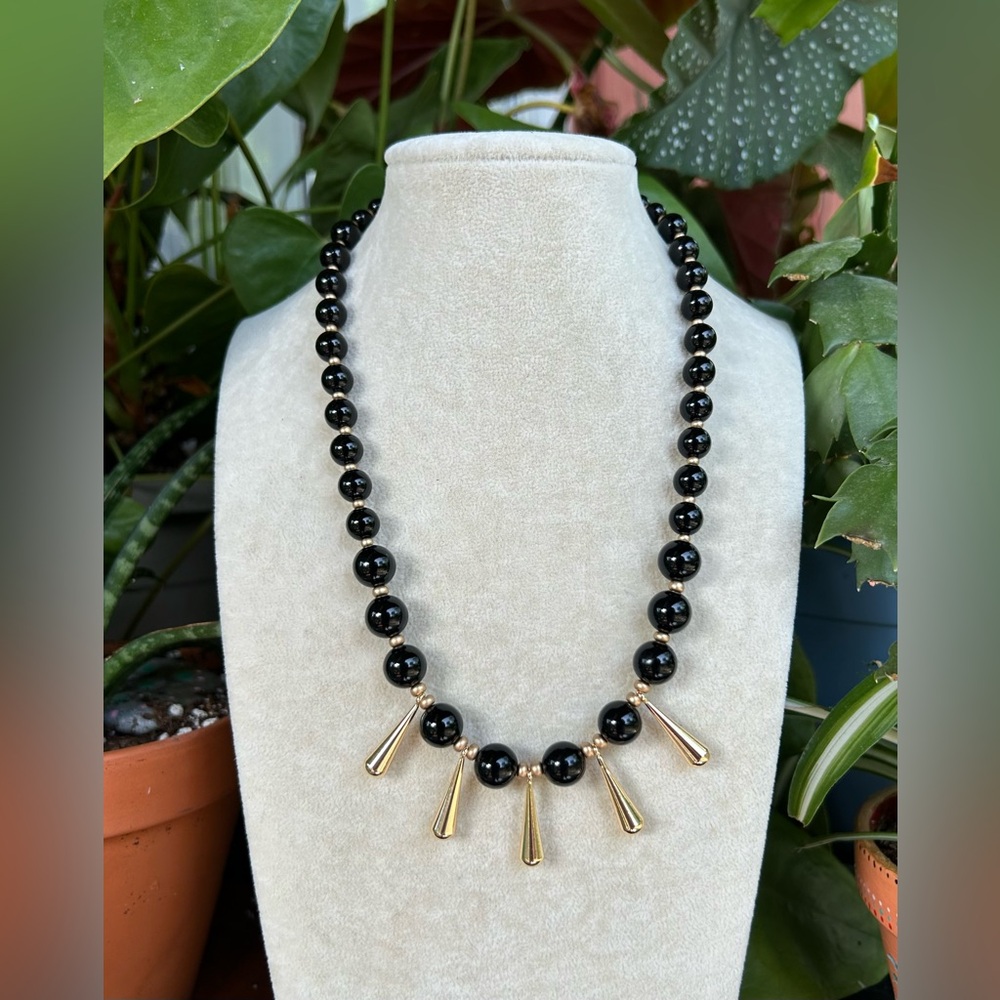 Black onyx necklace